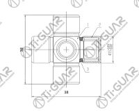 Крестовина TG-CJCS025/ST-1538 * Ti•GUAR